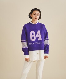 ラガージャガードショートニットトップ