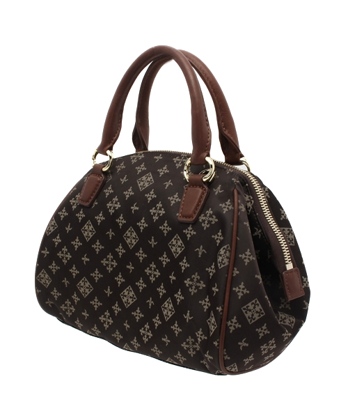 russet（ラシット）の「レザーパイピングミニボストンバッグ【business】（ボストンバッグ・レディース・ダークブラウン/サンドベージュ/グレー・FREE）」の6枚目の写真