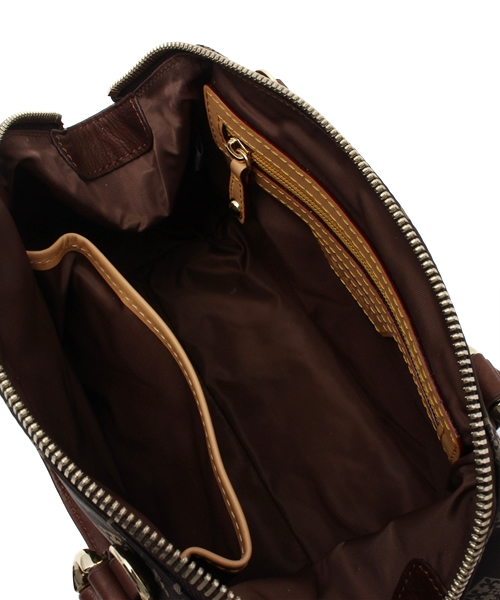 russet（ラシット）の「レザーパイピングミニボストンバッグ【business】（ボストンバッグ・レディース・ダークブラウン/サンドベージュ/グレー・FREE）」の12枚目の写真