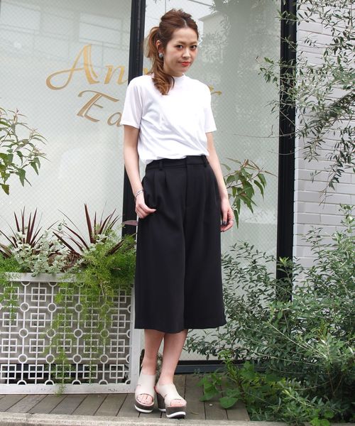 Another Edition(アナザーエディション)の「ライトスポンジクロス6分丈2/ AEBC ライトスポンジクロス 6ブⅡ(その他パンツ・レディース・オフホワイト/ブラック・SMALL/MEDIUM)」の15枚目の写真