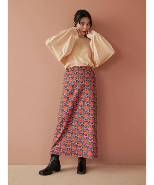 Sugar spoon(シュガースプーン)の「■SS LIBERTYpt TudorTulip SKIRT(スカート・レディース・レッド/ピンク・FREE)」の12枚目の写真