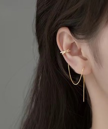 NOLITA LABORATORY(ノリータラボラトリー)の【 NOLITA / ノリータ 】2Way イヤカフにもなるピアス イヤーカフ ピアス 片耳用 揺れる ロング ピアス(ピアス(片耳用))