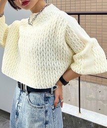 PAGEBOY | チェーンケーブルニット(ニット/セーター)