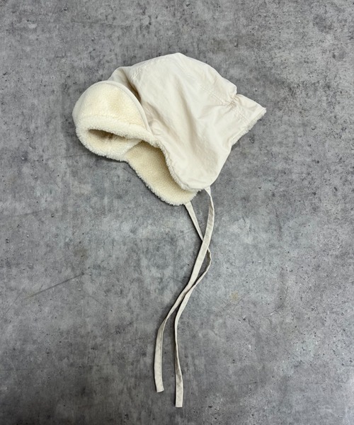 CIAOPANIC（チャオパニック）の「ボアフライトキャップ（キャップ・メンズ・オフホワイト/ブラック・FREE）」の4枚目の写真