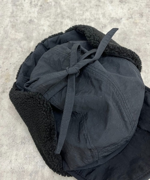 CIAOPANIC（チャオパニック）の「ボアフライトキャップ（キャップ・メンズ・オフホワイト/ブラック・FREE）」の10枚目の写真