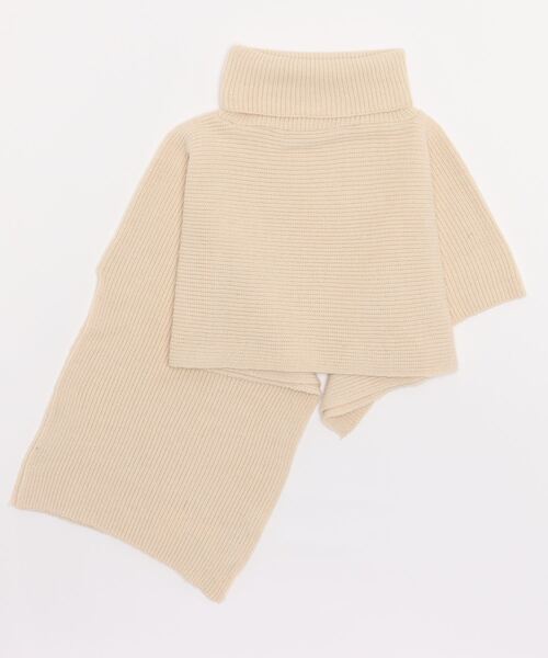 Y/lim（イリム）の「Y/lim ネックウォーマーケープベスト（ベスト・レディース・グレー/オフホワイト/ブラック・FREE）」の4枚目の写真