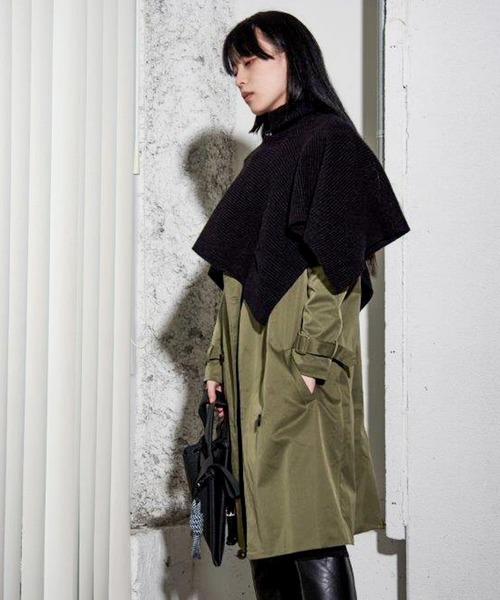 Y/lim（イリム）の「Y/lim ネックウォーマーケープベスト（ベスト・レディース・グレー/オフホワイト/ブラック・FREE）」の12枚目の写真