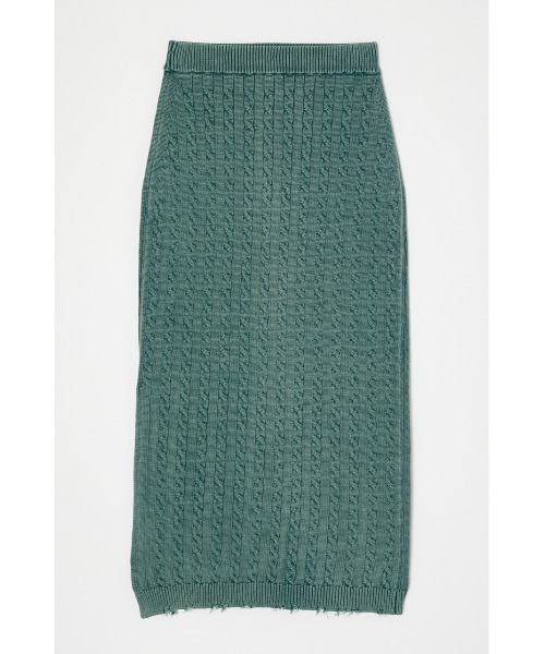 MOUSSY(マウジー)の「CABLE KNIT スカート(スカート・レディース・グリーン/イエロー/ネイビー・2/1)」の11枚目の写真