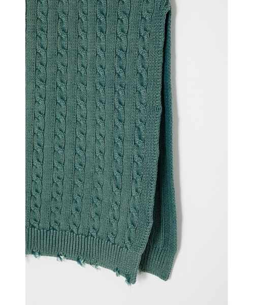 MOUSSY(マウジー)の「CABLE KNIT スカート(スカート・レディース・グリーン/イエロー/ネイビー・2/1)」の13枚目の写真