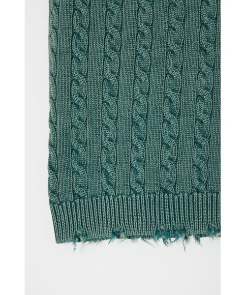 MOUSSY(マウジー)の「CABLE KNIT スカート(スカート・レディース・グリーン/イエロー/ネイビー・2/1)」の14枚目の写真