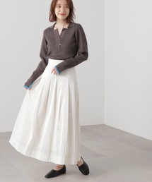 N.（N. Natural Beauty Basic） | ◆メタリックフレアスカート(スカート)