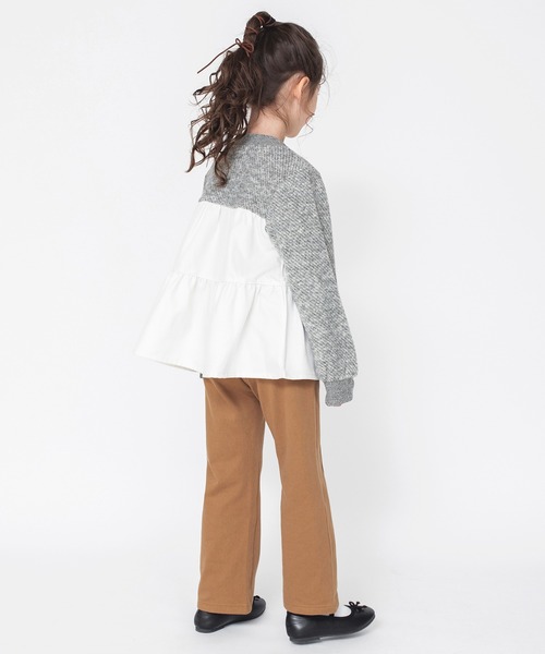 BRANSHES（ブランシェス）の「【あったか】センタープレス風ロングパンツ（スラックス・キッズ・キャメル/ブラック・130/110/120/90/100）」の10枚目の写真