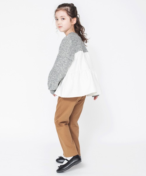 BRANSHES（ブランシェス）の「【あったか】センタープレス風ロングパンツ（スラックス・キッズ・キャメル/ブラック・130/110/120/90/100）」の12枚目の写真