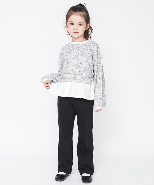 BRANSHES（ブランシェス）の「【あったか】センタープレス風ロングパンツ（スラックス・キッズ・キャメル/ブラック・130/110/120/90/100）」の5枚目の写真