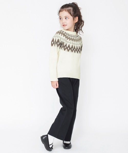 BRANSHES（ブランシェス）の「【あったか】センタープレス風ロングパンツ（スラックス・キッズ・キャメル/ブラック・130/110/120/90/100）」の8枚目の写真