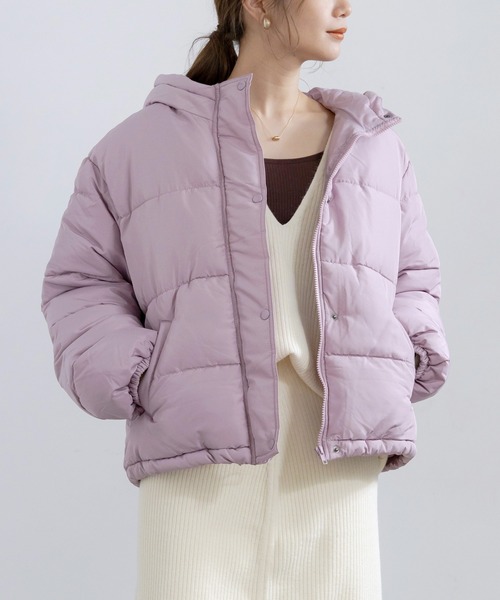 anown（アノン）の「フード付きフェイクダウン（ダウンジャケット/コート）」 - WEAR