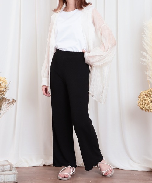 mil(ミル)の「シボジャガードパンツ(その他パンツ・レディース・アイボリー/ブラック/イエロー系その他・XS/S/M)」の4枚目の写真