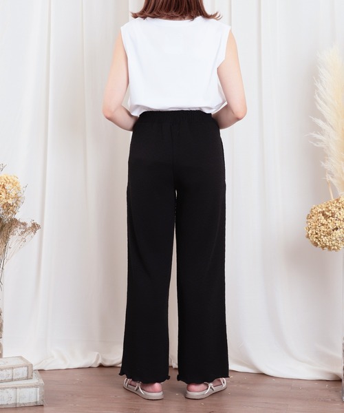 mil(ミル)の「シボジャガードパンツ(その他パンツ・レディース・アイボリー/ブラック/イエロー系その他・XS/S/M)」の6枚目の写真