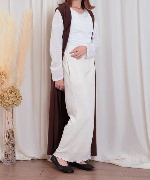 mil(ミル)の「シボジャガードパンツ(その他パンツ・レディース・アイボリー/ブラック/イエロー系その他・XS/S/M)」の7枚目の写真
