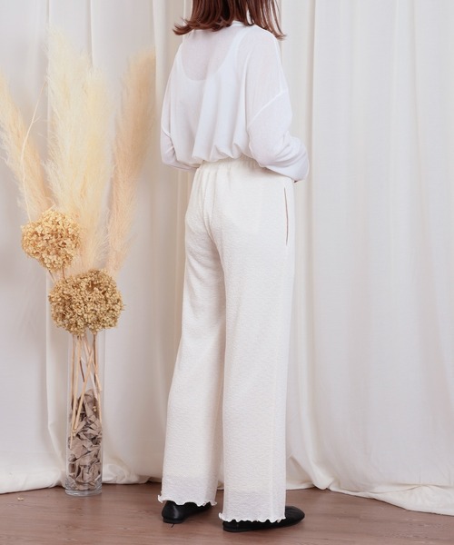 mil(ミル)の「シボジャガードパンツ(その他パンツ・レディース・アイボリー/ブラック/イエロー系その他・XS/S/M)」の9枚目の写真