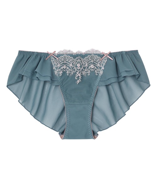 AMPHI(アンフィ)の「AMPHI/アンティーク調×エンブロイダリーレース フレアーショーツ(ショーツ・レディース・ライトベージュ/グリーン/クリーム・LARGE/MEDIUM)」の3枚目の写真