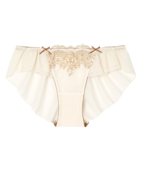 AMPHI(アンフィ)の「AMPHI/アンティーク調×エンブロイダリーレース フレアーショーツ(ショーツ・レディース・ライトベージュ/グリーン/クリーム・LARGE/MEDIUM)」の1枚目の写真