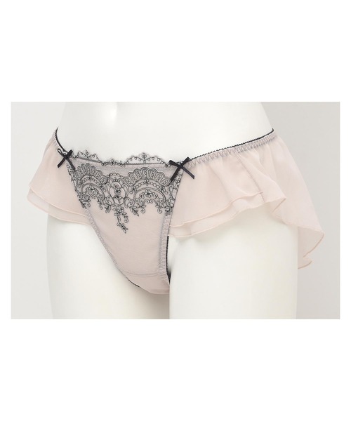 AMPHI(アンフィ)の「AMPHI/アンティーク調×エンブロイダリーレース フレアーショーツ(ショーツ・レディース・ライトベージュ/グリーン/クリーム・LARGE/MEDIUM)」の7枚目の写真