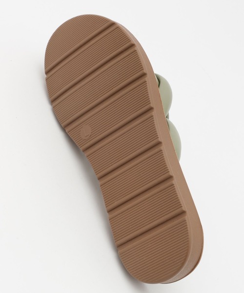 niko and...（ニコアンド）の「オリジナルもこ編みスライドサンダル（サンダル・レディース・ライトグリーン/ブラック/アイボリー・MEDIUM/LARGE/SMALL）」の9枚目の写真