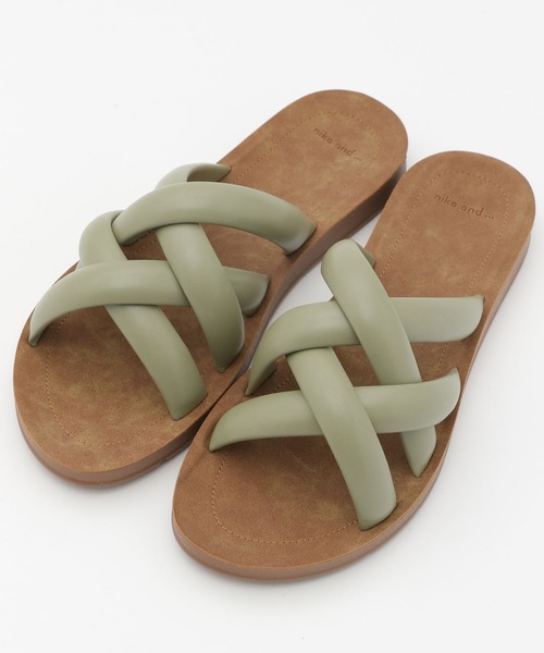niko and...（ニコアンド）の「オリジナルもこ編みスライドサンダル（サンダル・レディース・ライトグリーン/ブラック/アイボリー・MEDIUM/LARGE/SMALL）」の20枚目の写真