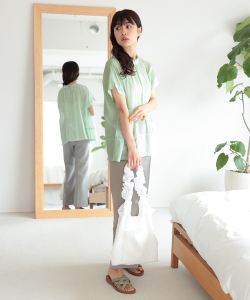 niko and...（ニコアンド）の「オリジナルもこ編みスライドサンダル（サンダル・レディース・ライトグリーン/ブラック/アイボリー・MEDIUM/LARGE/SMALL）」の11枚目の写真