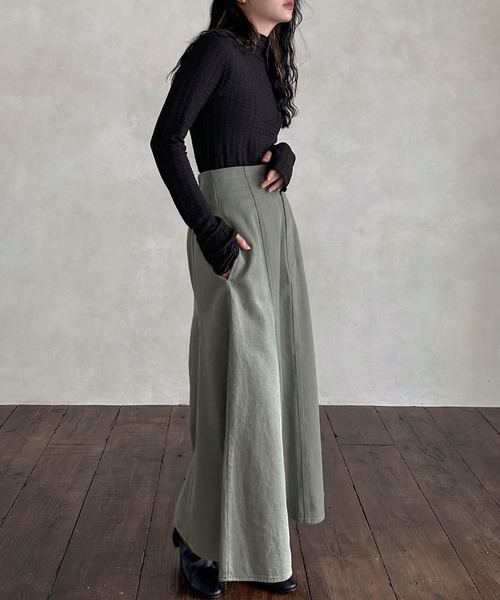 hellam（へラム）の「ふくれジャカード フィンガーホールTOPS（その他トップス・レディース・パープル/グリーン/ブラック/アイボリー・FREE）」の13枚目の写真