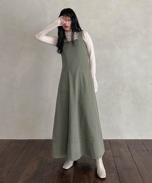 hellam（へラム）の「ふくれジャカード フィンガーホールTOPS（その他トップス・レディース・パープル/グリーン/ブラック/アイボリー・FREE）」の16枚目の写真