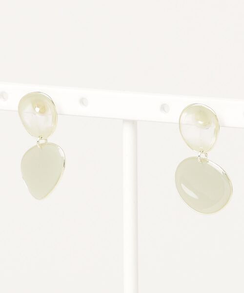 The Rule(ザルール)の「The Rule ザルール : Gloss epoxy 揺れるツートンピアス(ピアス(両耳用)・レディース・ブルー/ライトグリーン/アイボリー・FREE)」の13枚目の写真