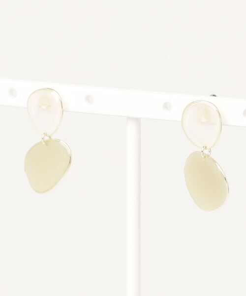 The Rule(ザルール)の「The Rule ザルール : Gloss epoxy 揺れるツートンピアス(ピアス(両耳用)・レディース・ブルー/ライトグリーン/アイボリー・FREE)」の12枚目の写真