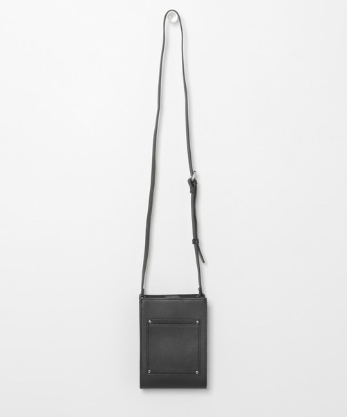 SENSE OF PLACE by URBAN RESEARCH（センスオブプレイスバイアーバンリサーチ）の「フェイクレザースクエアミニショルダーバッグ（ショルダーバッグ・メンズ・ブラック/ブラック系その他・ONE）」の10枚目の写真