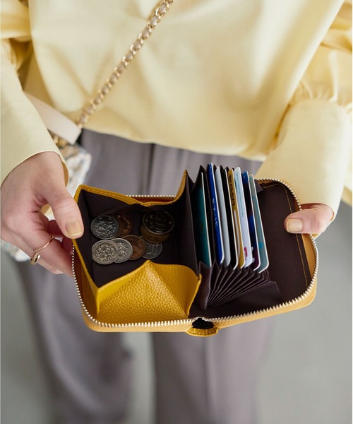 KOBE LETTUCE（コウベレタス）の「スキミング防止カード収納ミニ財布（財布・レディース・ブラック/オフホワイト/イエロー/グリーン・FREE）」の11枚目の写真