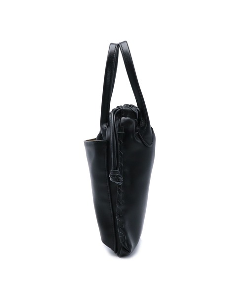 GUSCIO(グッシオ)の「【グッシオベーシック】スマホポケット付き2WAY巾着型ミニポシェット(ショルダーバッグ・レディース・アイボリー/ブラック/グレイッシュベージュ/グリーン/ピンク・FREE)」の10枚目の写真