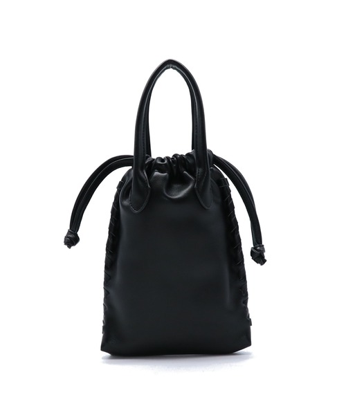GUSCIO(グッシオ)の「【グッシオベーシック】スマホポケット付き2WAY巾着型ミニポシェット(ショルダーバッグ・レディース・アイボリー/ブラック/グレイッシュベージュ/グリーン/ピンク・FREE)」の8枚目の写真