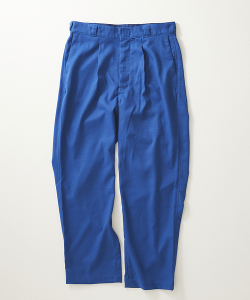 JOURNAL STANDARD relume(ジャーナルスタンダード レリューム)の「【BIG ALLIED / ビック アライド】キャンバス1タック ワークパンツ(その他パンツ・メンズ・ベージュ/グリーン/ブルー系その他/サックスブルー・MEDIUM/LARGE)」の4枚目の写真
