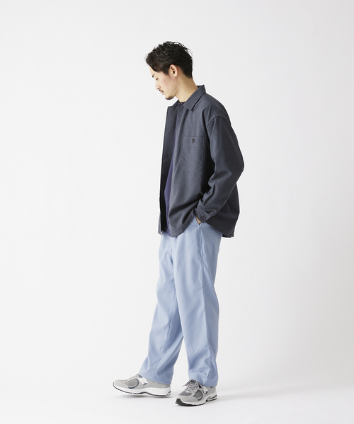 JOURNAL STANDARD relume(ジャーナルスタンダード レリューム)の「【BIG ALLIED / ビック アライド】キャンバス1タック ワークパンツ(その他パンツ・メンズ・ベージュ/グリーン/ブルー系その他/サックスブルー・MEDIUM/LARGE)」の8枚目の写真