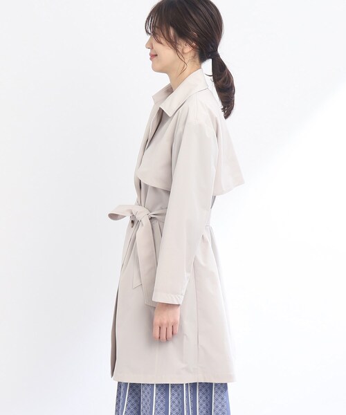Reflect（リフレクト）の「【撥水】ライティトレンチコート（トレンチコート・レディース・ネイビー/ライトベージュ・11/09/13/07/05/15 ）」の5枚目の写真