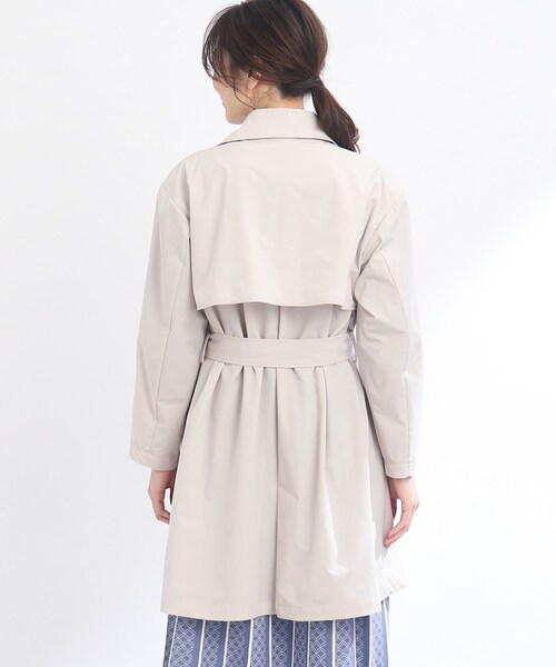 Reflect（リフレクト）の「【撥水】ライティトレンチコート（トレンチコート・レディース・ネイビー/ライトベージュ・11/09/13/07/05/15 ）」の10枚目の写真