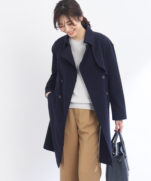 Reflect（リフレクト）の「【撥水】ライティトレンチコート（トレンチコート・レディース・ネイビー/ライトベージュ・11/09/13/07/05/15 ）」の11枚目の写真