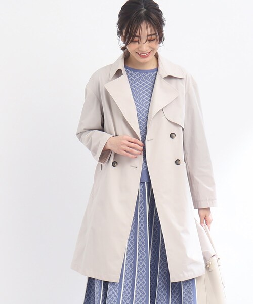Reflect（リフレクト）の「【撥水】ライティトレンチコート（トレンチコート・レディース・ネイビー/ライトベージュ・11/09/13/07/05/15 ）」の4枚目の写真