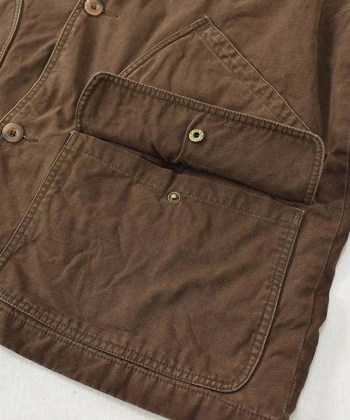 VINTAGE（ヴィンテージ）の「【ヴィンテージ古着】ROUNDTREE & YORKE チョアコート カバーオール コットンジャケット（カバーオール・メンズ・ブラウン・LARGE）」の5枚目の写真