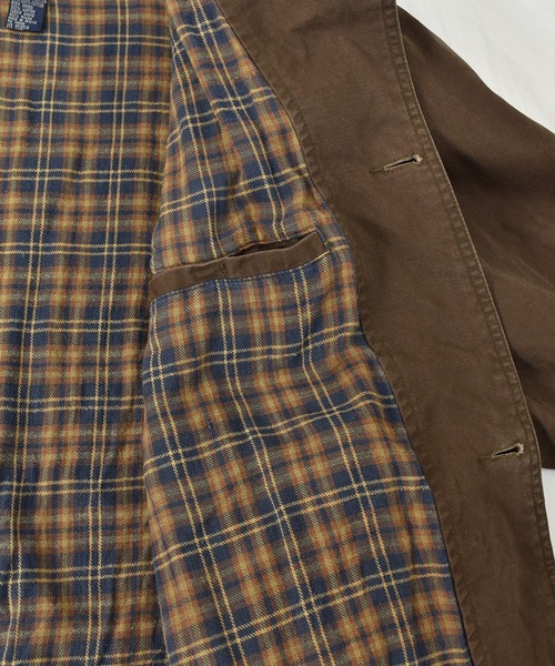 VINTAGE（ヴィンテージ）の「【ヴィンテージ古着】ROUNDTREE & YORKE チョアコート カバーオール コットンジャケット（カバーオール・メンズ・ブラウン・LARGE）」の14枚目の写真