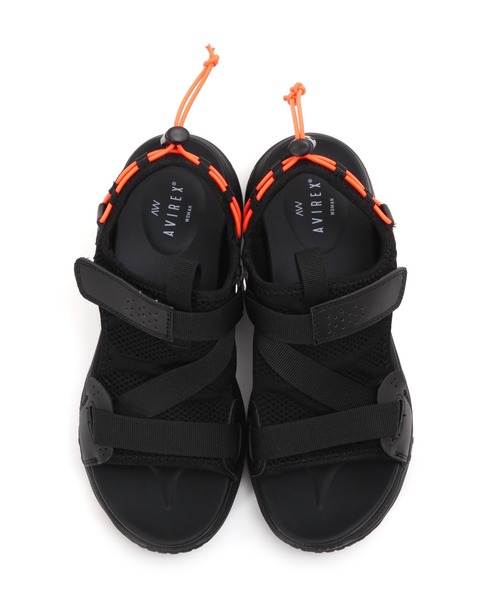 AVIREX（アヴィレックス）の「《直営店限定》MESH TAPE SANDAL/ メッシュテープサンダル（サンダル・レディース・グレー/ブラック・24.5㎝/23.5㎝）」の15枚目の写真