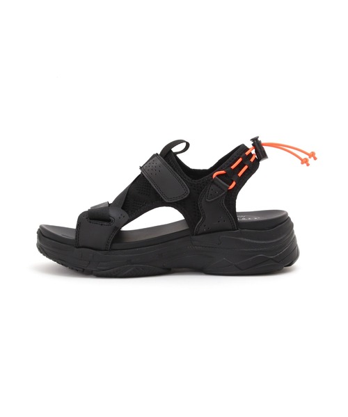 AVIREX（アヴィレックス）の「《直営店限定》MESH TAPE SANDAL/ メッシュテープサンダル（サンダル・レディース・グレー/ブラック・24.5㎝/23.5㎝）」の10枚目の写真