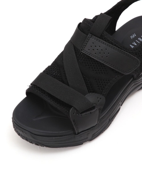 AVIREX（アヴィレックス）の「《直営店限定》MESH TAPE SANDAL/ メッシュテープサンダル（サンダル・レディース・グレー/ブラック・24.5㎝/23.5㎝）」の14枚目の写真