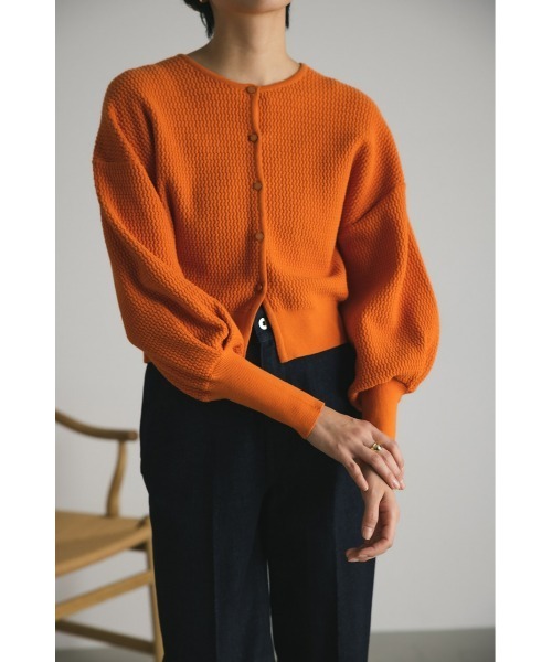 STYLEMIXER(スタイルミキサー)の「バスケットニットカーディガン(カーディガン/ボレロ・レディース・ダークネイビー/オレンジ/アイボリー・FREE)」の20枚目の写真